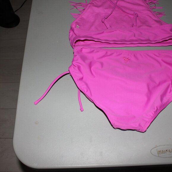 Purple 2 Pcs Justice Bikini Swimsuit Size 16 - Picture 5 of 11